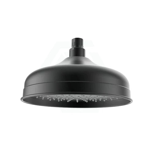 Clasico 220mm Round Brass Matt Black Shower Head -PRB083MB