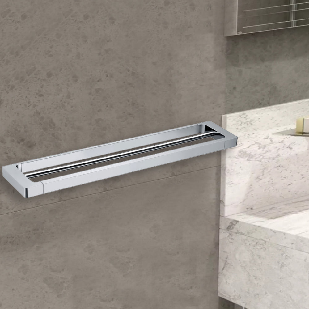 Seto Double Towel Rail 600mm 3804-600 - Bathroom Hub