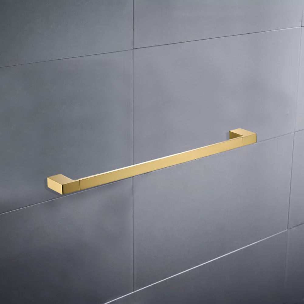 Ceram Single Towel Rail 600mm Brushed Gold 55601-600-BG