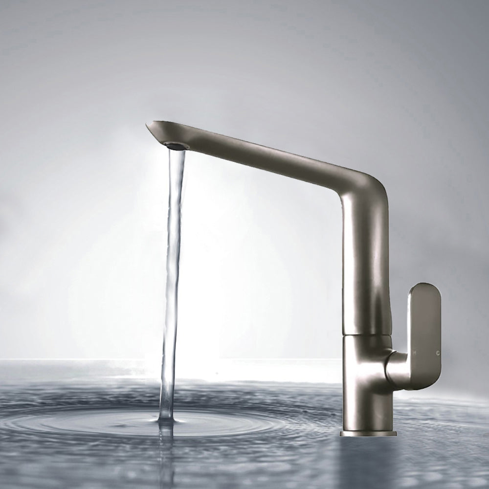 Kara Sink Mixer Brushed Nickel HYB11-101BN - Bathroom Hub