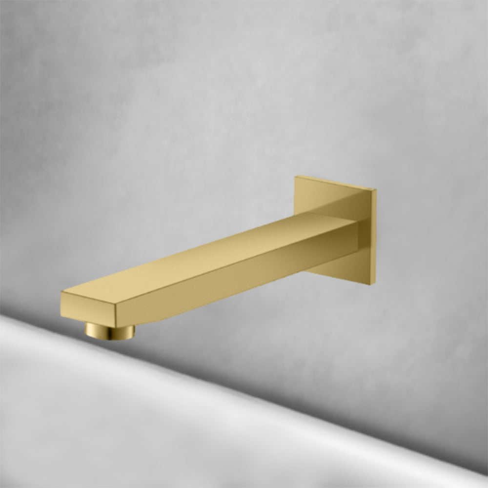 Flores Bath Spout Brushed Gold HYB135-801BG - Bathroom Hub