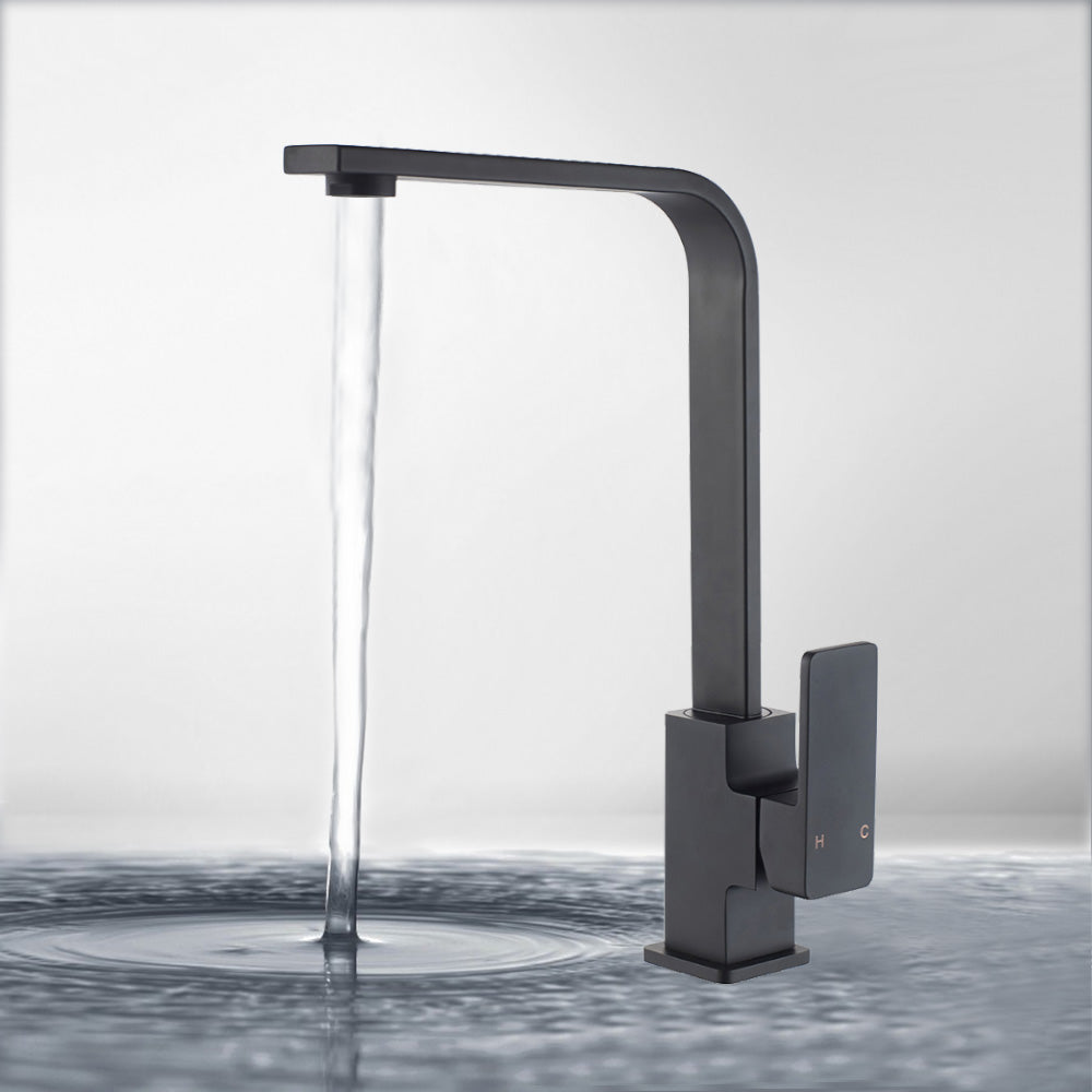 Ceram Sink Mixer Matt Black HYB636-101MB - Bathroom Hub