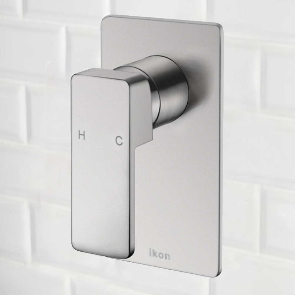 Ceram Wall Mixer Brushed Nickel HYB636-301BN - Bathroom Hub