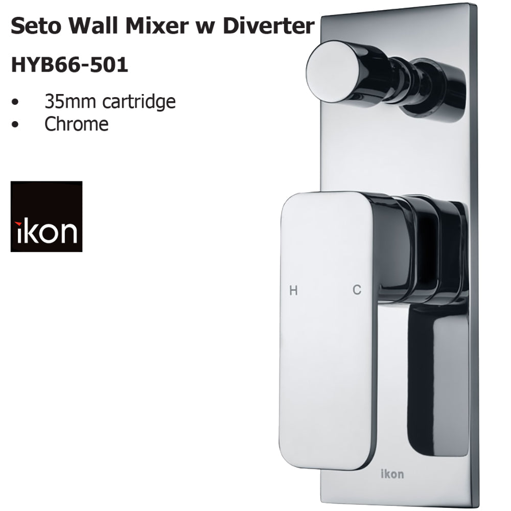 Seto Wall Mixer with Diverter HYB66-501 - Bathroom Hub