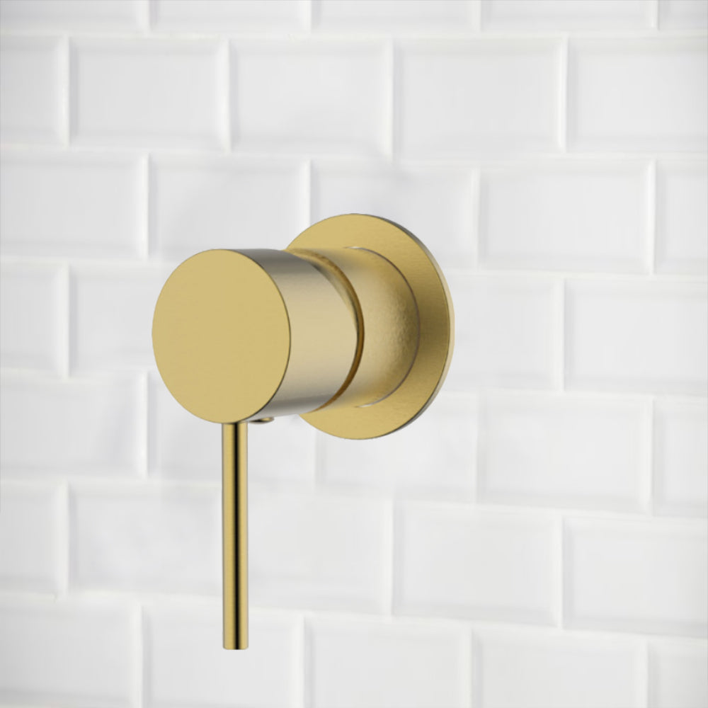 Hali Wall Mixer Brushed Gold HYB88-301BG-60mm - Bathroom Hub