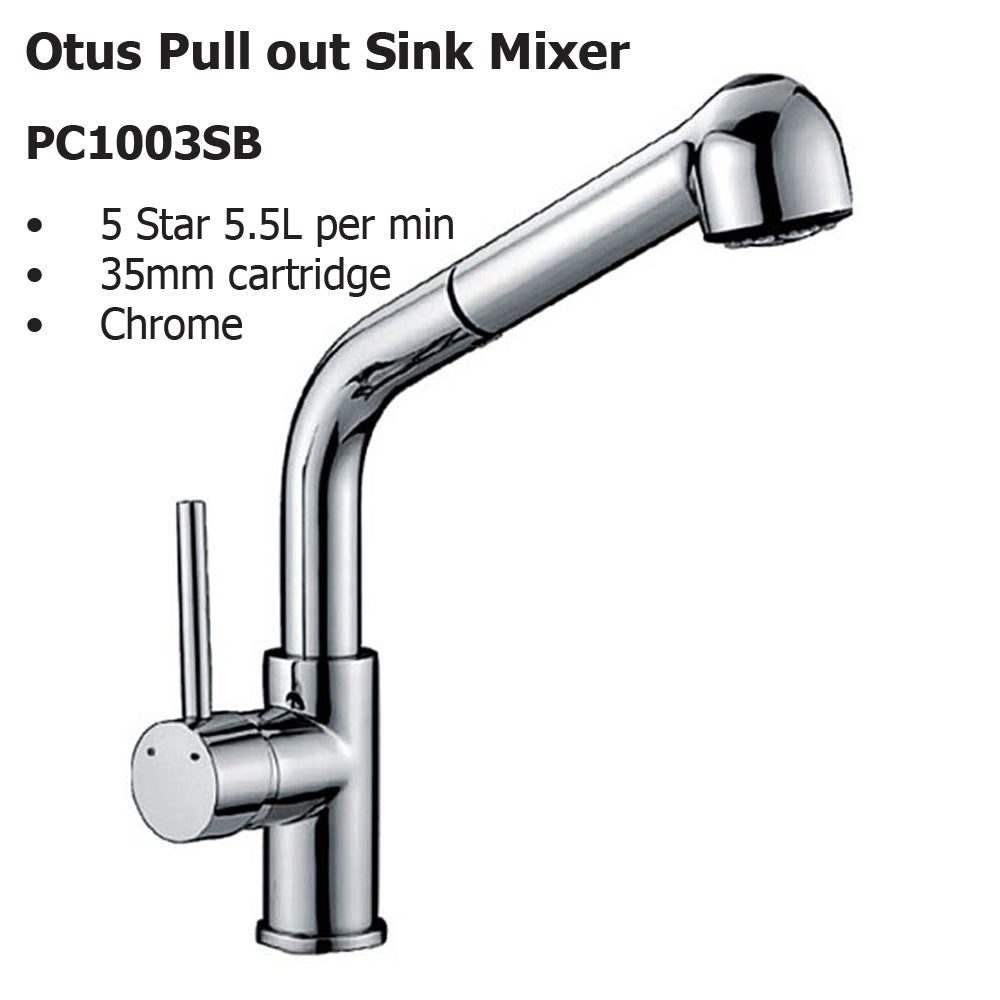 Otus Pull out Sink Mixer PC1003SB - Bathroom Hub