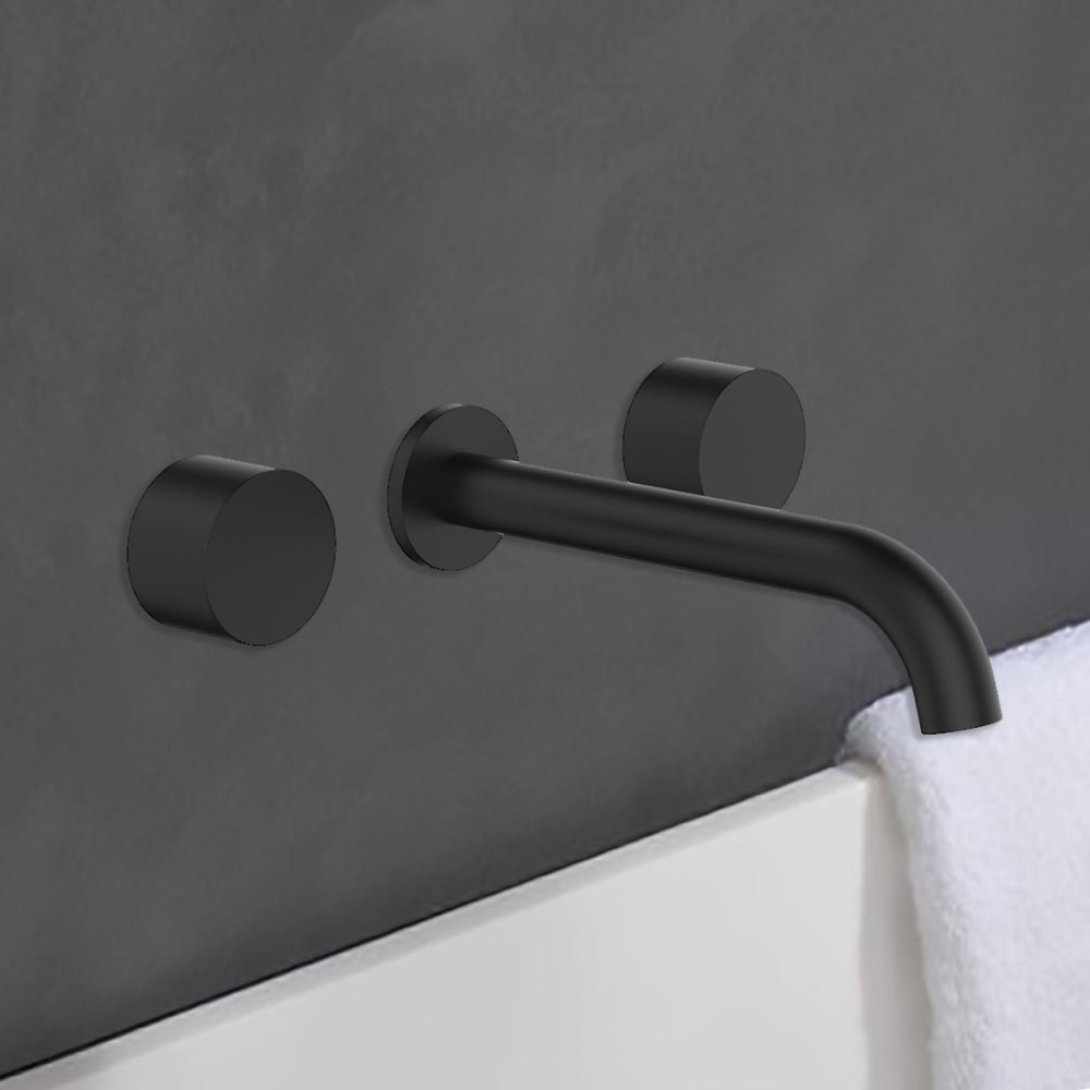 Tana 1/4 Turn C/D Basin/Bath Set Matt Black POK90NZ01-MB - Bathroom Hub