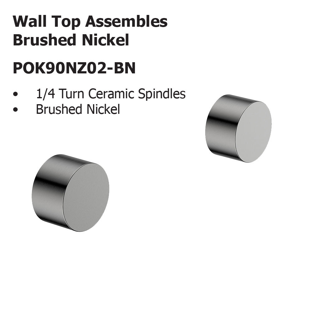 Tana Wall Top Assembles Brushed Nickel POK90NZ02-BN