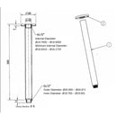 Antique Brass Ceiling Arm ABM-008
