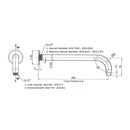 Antique Brass Round Wall Mounted Shower Arm - 400mm ABM-010