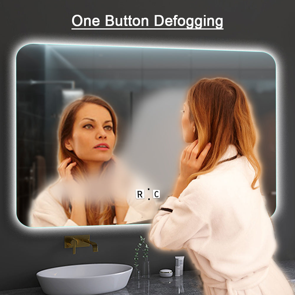 Vision Square LED Mirror - Bathroom Hub