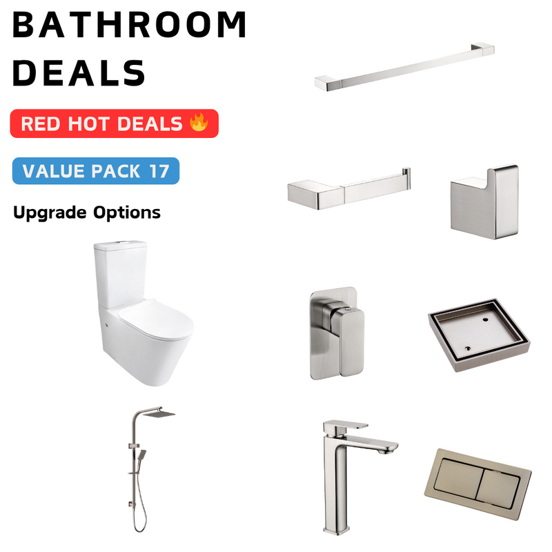 Nova Brushed Nickel Bathroom Package Deal