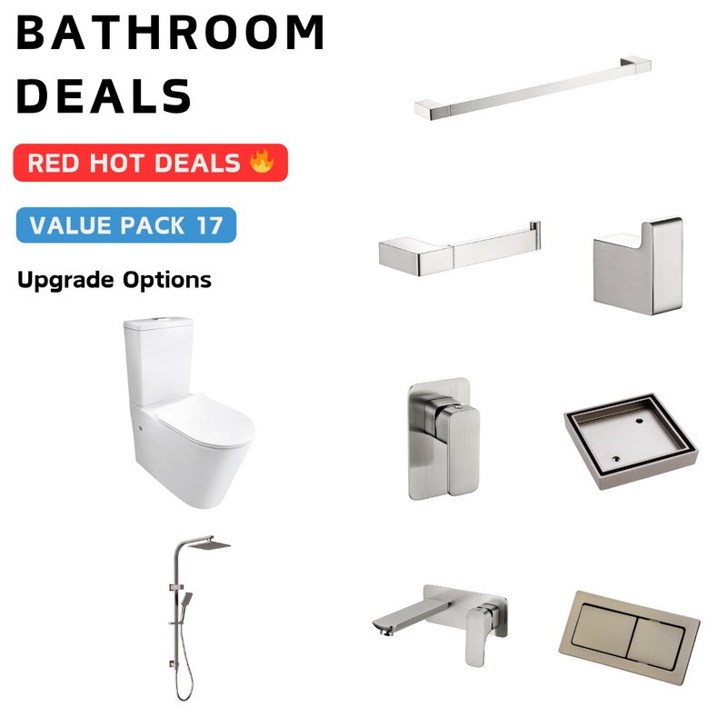 Nova Brushed Nickel Bathroom Package Deal