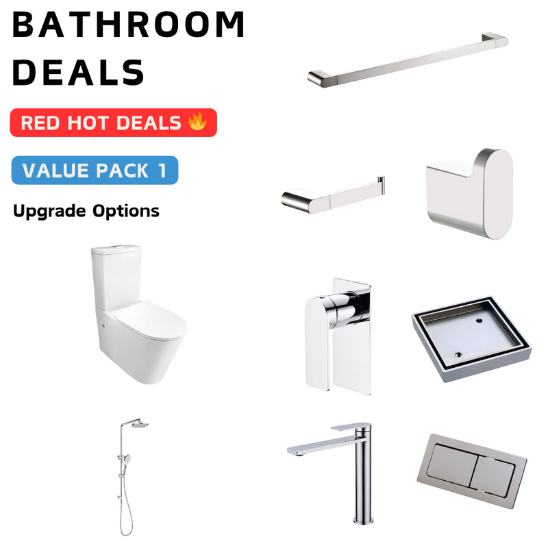 Ruki Chrome Bathroom Package Deal