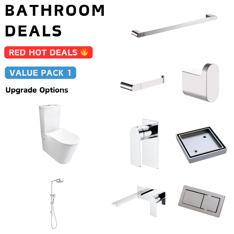 Ruki Chrome Bathroom Package Deal