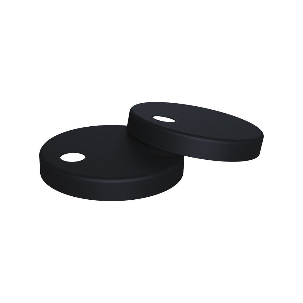 Seat Hinge Covers for Slim Seats Matte Black - Bathroom Hub