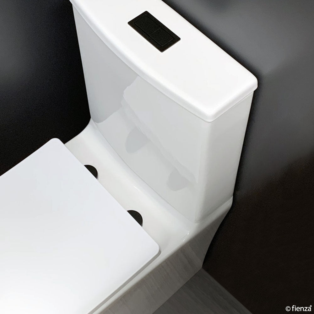 Seat Hinge Covers for Slim Seats Matte Black - Bathroom Hub