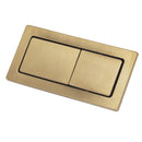Rectangular Brushed Gold Flush Buttons