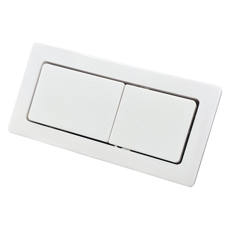 Rectangular Gloss White Flush Buttons