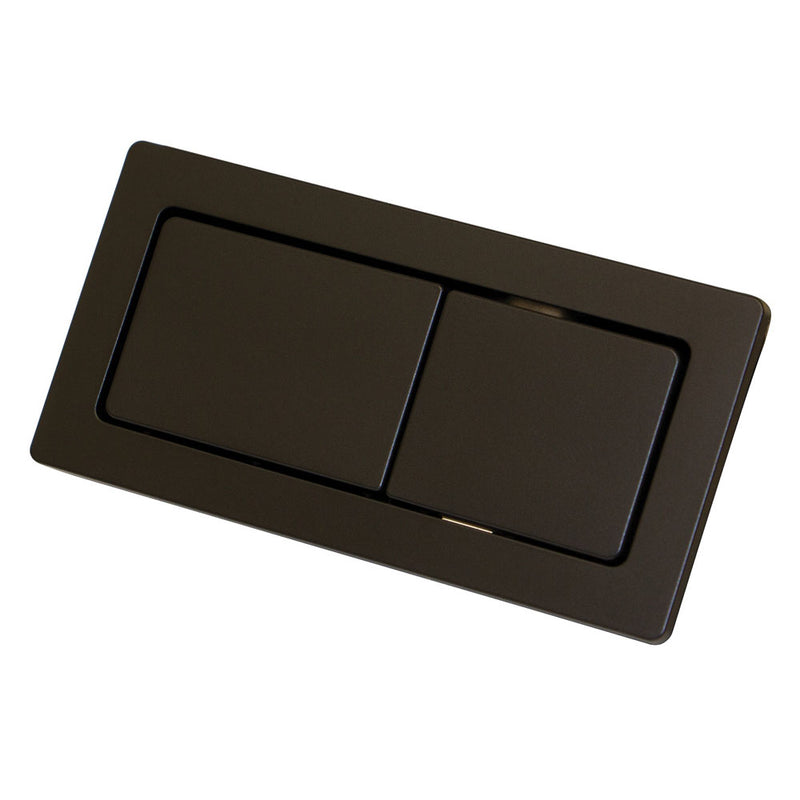 Rectangular Matte Black Flush Buttons