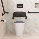 Toilet Back Rest, Matte Black