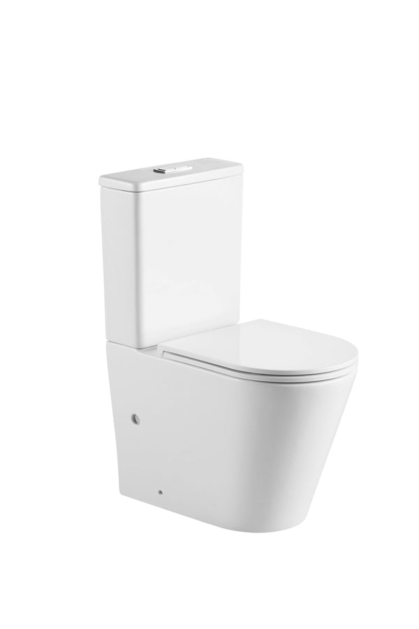Back to Wall Rimless Compact Toilet Suite Belmont