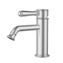 Clasico Basin Mixer Ceramic Handle Brushed Nickel HYB868-203A-BN - Bathroom Hub