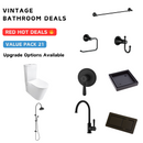 Vintage Matt Black Bathroom Package Deal
