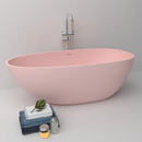 Solid Surface Cast Stone Freestanding Bath 1005 Matt Pink
