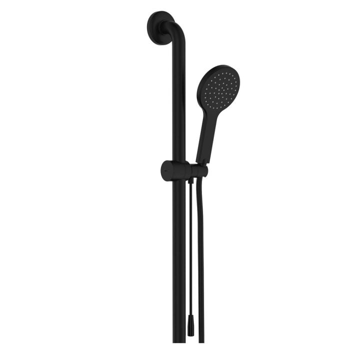 Hustle Care Inverted T Rail Shower with Push/Pull Slider, Left-Hand - 444113BLH-P - Bathroom Hub