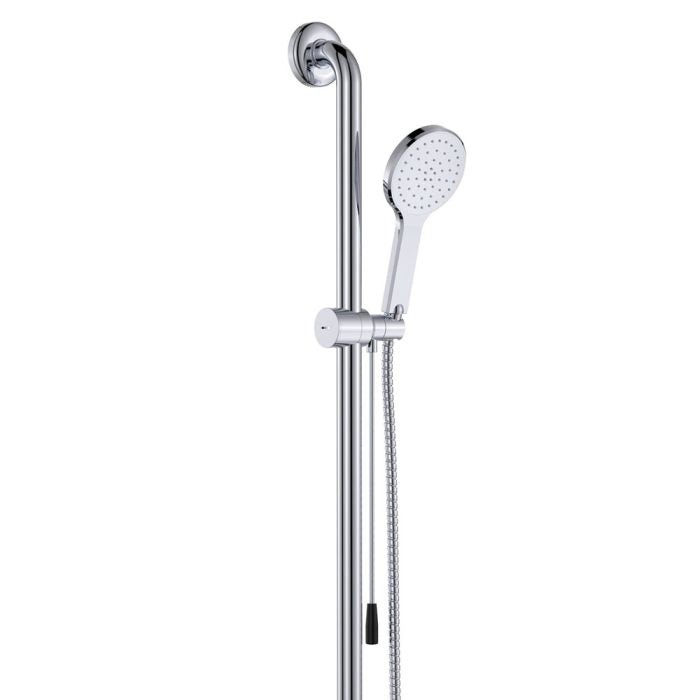 Luciana Care Inverted T Rail Shower with Push/Pull Slider, Left-Hand