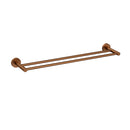 Otus Double Towel Rail 600mm Brush Copper 4501-600-BC