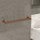 Otus Double Towel Rail 600mm Brush Copper 4501-600-BC