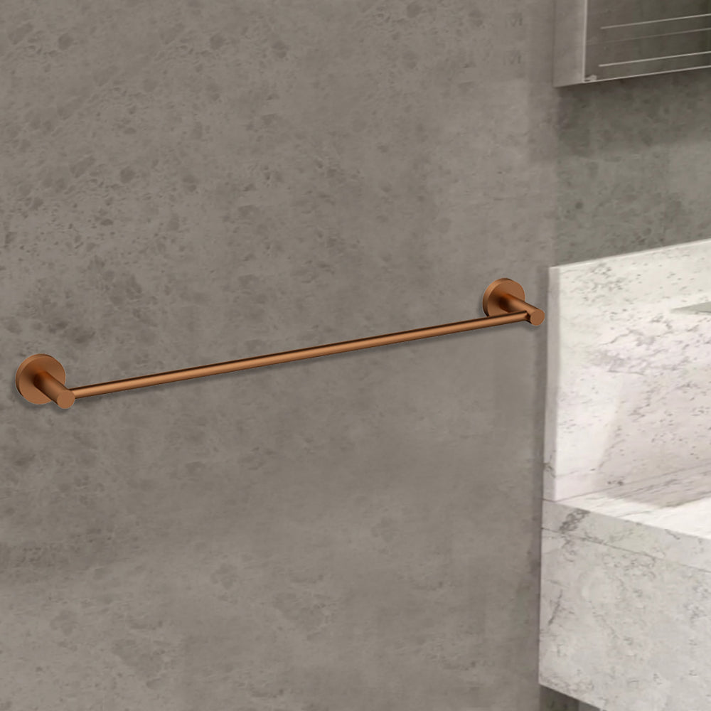 Otus Single Towel Rail 600mm Chrome 4502-600-CH - Bathroom Hub