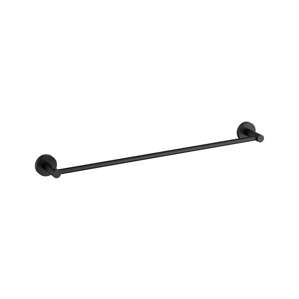 Otus Single Towel Rail 600mm Matt Black 4502-600-MB - Bathroom Hub