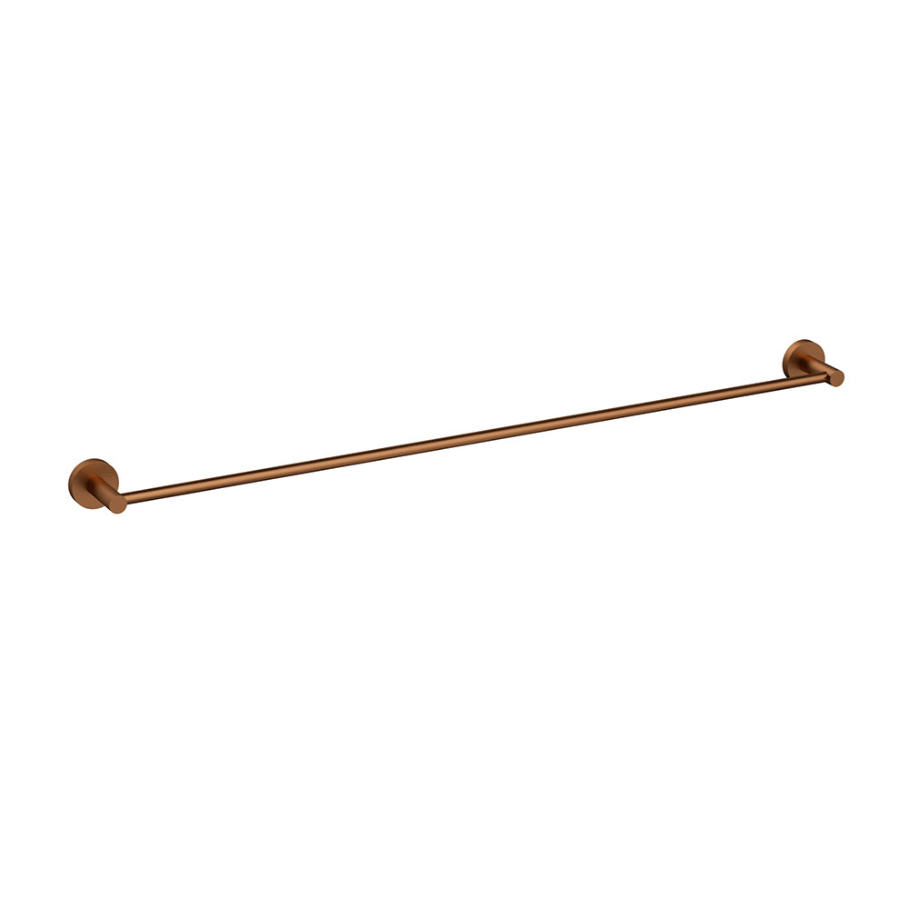 Otus Single Towel Rail 900mm Brush Copper 4502-900-BC - Bathroom Hub