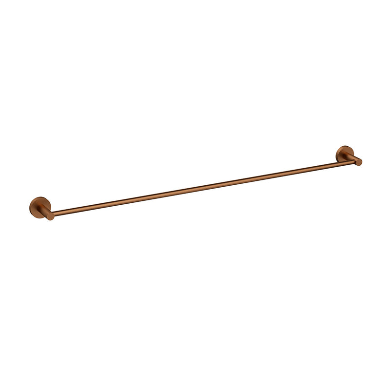 Otus Single Towel Rail 900mm Brush Copper 4502-900-BC