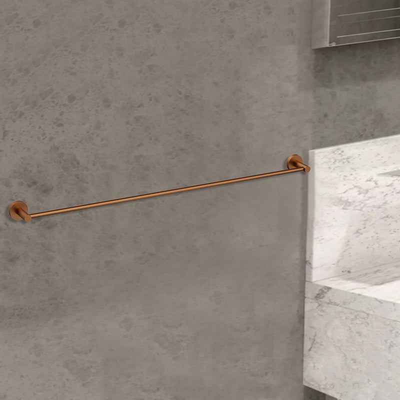 Otus Single Towel Rail 900mm Brush Copper 4502-900-BC
