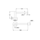 Otus Toilet Roll Holder Brush Copper 4516A-BC