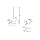 Otus Toilet Brush Brush Copper 4519-BC