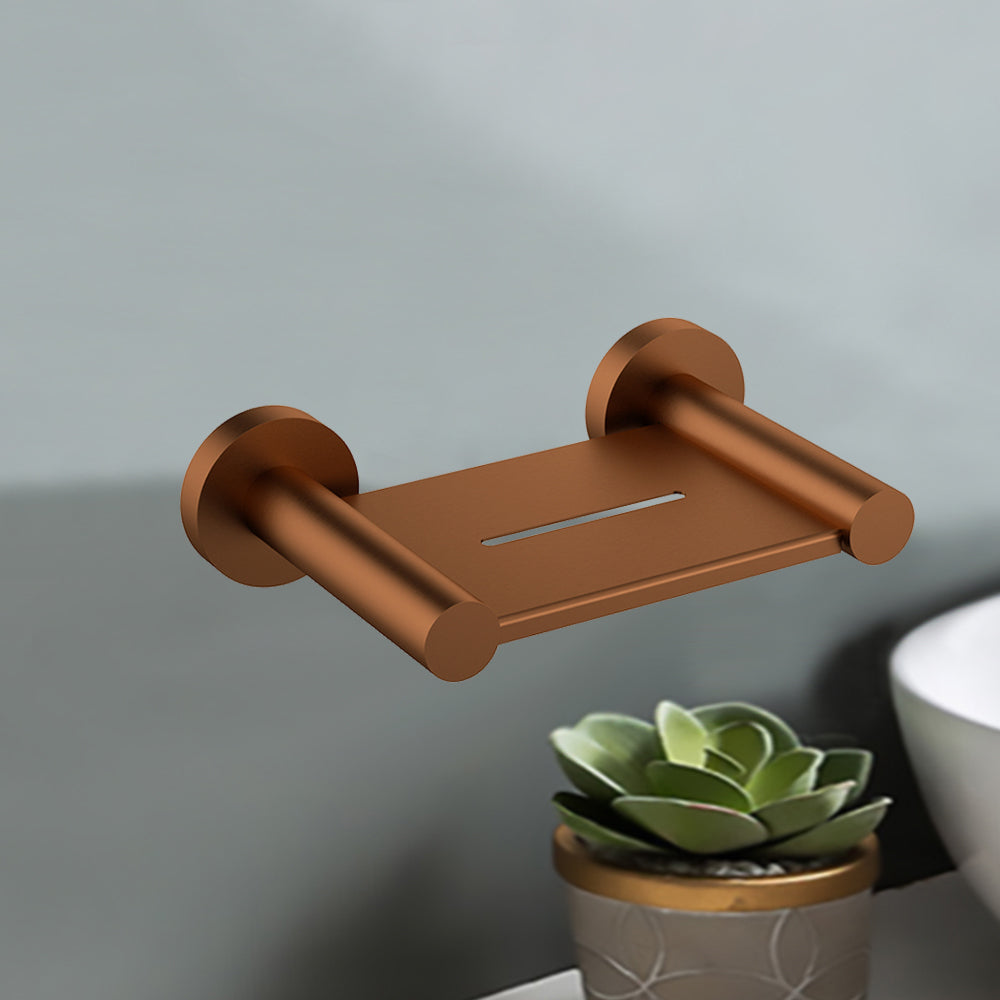 Otus Soap Holder Brush Copper 4524-BC - Bathroom Hub