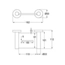 Otus Soap Holder Brush Copper 4524-BC