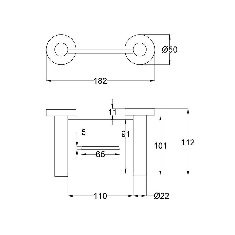 Otus Soap Holder Brush Copper 4524-BC