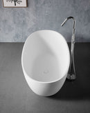 Solid Surface Cast Stone Freestanding Bath 1004 Matt White