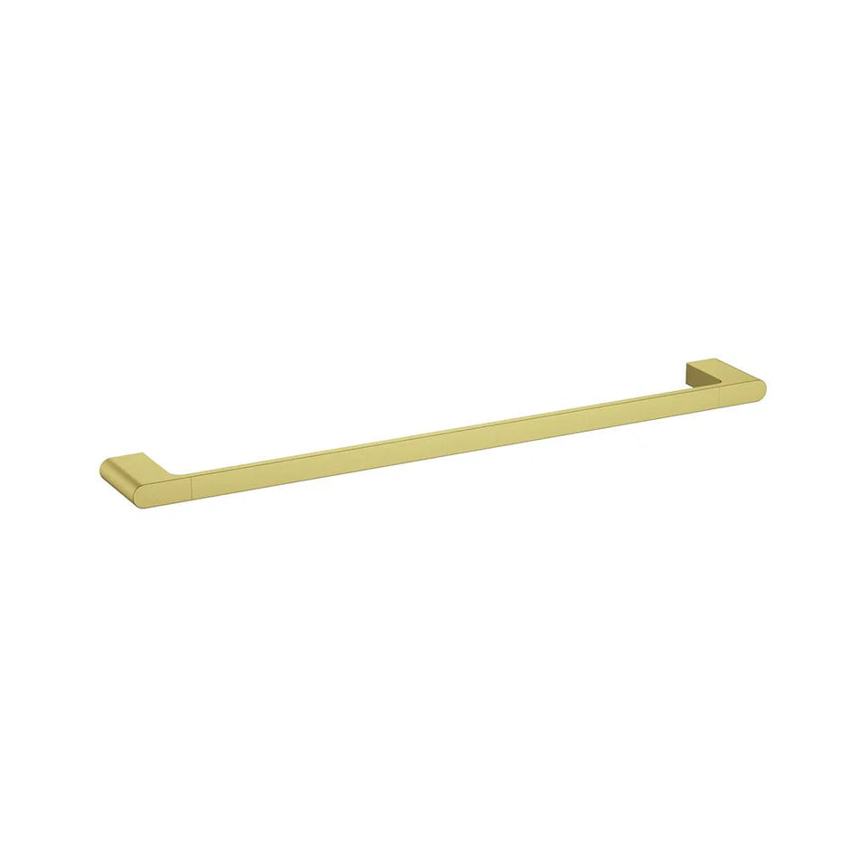 Cora Single Towel Rail 600mm Brushed Gold 5301-600-BG - Bathroom Hub