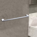 Cora Single Towel Rail 600mm Chrome & White 5301-600-CW