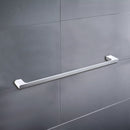 Cora Single Towel Rail 600mm Chrome & White 5301-600-CW