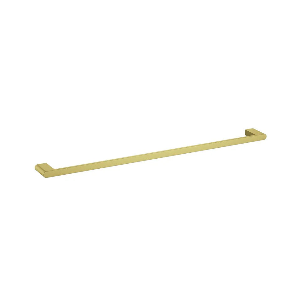 Cora Single Towel Rail 800mm Brushed Gold 5301-800-BG - Bathroom Hub