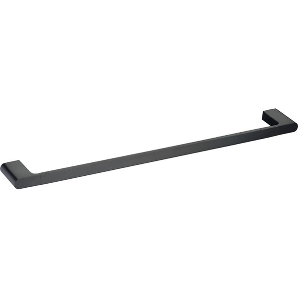 Cora Single Towel Rail 800mm Matt Black 5301-800-MB