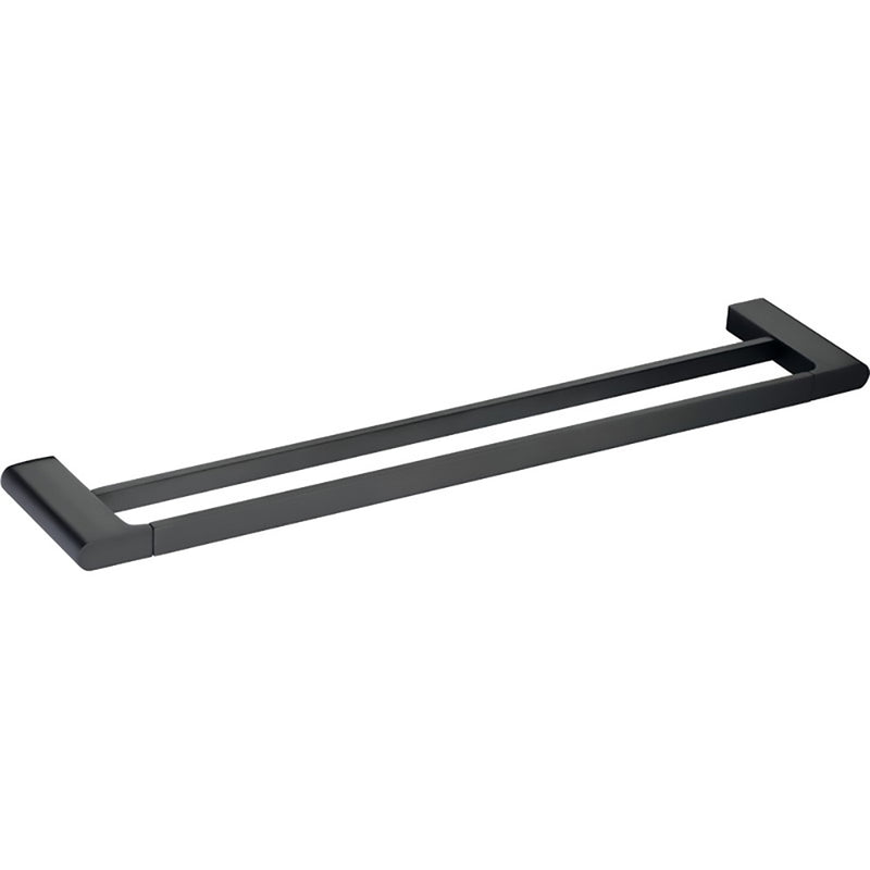 Cora Double Towel Rail 600mm Matt Black 5302-600-MB